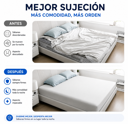 SheetGrip Pro – Fijador Antideslizante de Sábanas